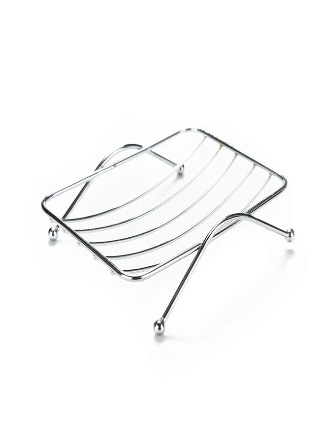 Soil Stainless Steel Soap Stand Holder Functional Bathroom Stainless Soap Dishes Tray Box(Set of 4 pc) - Image 3